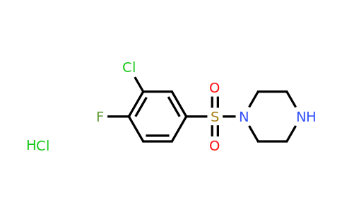 CAS 1251923-60-0 | 1-(3-Chloro-4-fluorobenzenesulfonyl)piperazine hydrochloride