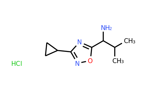 CAS 1251923-65-5 | 1-(3-Cyclopropyl-1,2,4-oxadiazol-5-yl)-2-methylpropan-1-amine hydrochloride