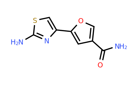 CAS 1251924-41-0 | 5-(2-Amino-1,3-thiazol-4-yl)furan-3-carboxamide