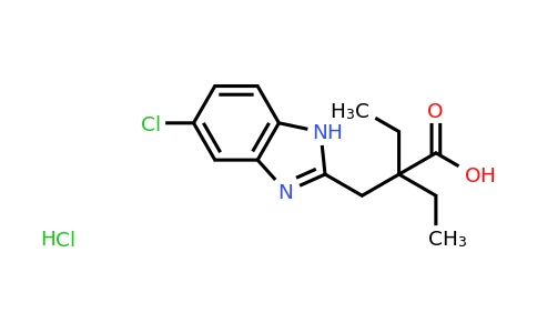 CAS 1251925-10-6 | 2-[(5-Chloro-1H-1,3-benzodiazol-2-yl)methyl]-2-ethylbutanoic acid hydrochloride