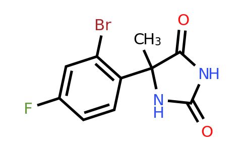 CAS 1251925-16-2 | 5-(2-Bromo-4-fluorophenyl)-5-methylimidazolidine-2,4-dione