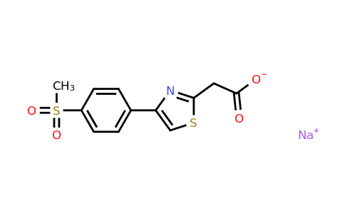 CAS 1251925-24-2 | Sodium 2-[4-(4-methanesulfonylphenyl)-1,3-thiazol-2-yl]acetate