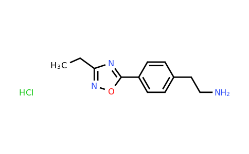 CAS 1251925-30-0 | 2-[4-(3-Ethyl-1,2,4-oxadiazol-5-yl)phenyl]ethan-1-amine hydrochloride