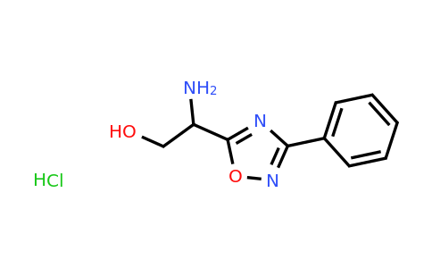 CAS 1251925-45-7 | 2-Amino-2-(3-phenyl-1,2,4-oxadiazol-5-yl)ethan-1-ol hydrochloride
