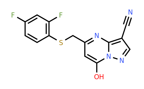 CAS 1252266-60-6 | 5-{[(2,4-difluorophenyl)sulfanyl]methyl}-7-hydroxypyrazolo[1,5-a]pyrimidine-3-carbonitrile