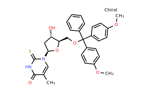 CAS 125258-60-8 | 1-((2R,4S,5R)-5-((bis(4-methoxyphenyl)(phenyl)methoxy)methyl)-4-hydroxytetrahydrofuran-2-yl)-5-methyl-2-thioxo-2,3-dihydropyrimidin-4(1H)-one