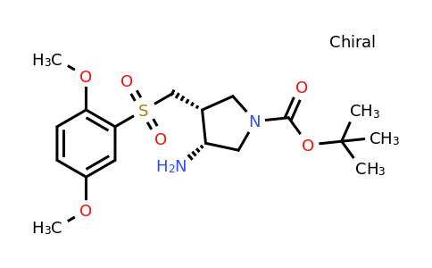 CAS 1253789-88-6 | (3R,4R)-Tert-butyl 3-amino-4-((2,5-dimethoxyphenylsulfonyl)methyl)pyrrolidine-1-carboxylate