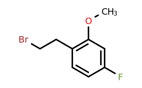 CAS 1254211-85-2 | 1-(2-Bromo-ethyl)-4-fluoro-2-methoxy-benzene