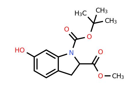 CAS 1255098-54-4 | 1-tert-Butyl 2-methyl 6-hydroxyindoline-1,2-dicarboxylate