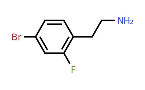 CAS 1255098-85-1 | 2-(4-bromo-2-fluorophenyl)ethan-1-amine
