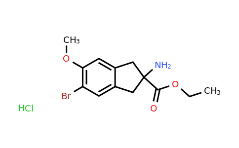 CAS 1255099-36-5 | Ethyl 2-amino-5-bromo-6-methoxy-2,3-dihydro-1H-indene-2-carboxylate hydrochloride