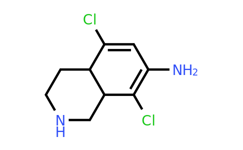 CAS 1255099-68-3 | 5,8-dichloro-1,2,3,4,4a,8a-hexahydroisoquinolin-7-amine