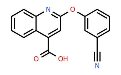 CAS 1255147-40-0 | 2-(3-Cyanophenoxy)quinoline-4-carboxylic acid