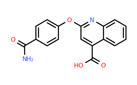 CAS 1255147-41-1 | 2-(4-Carbamoylphenoxy)quinoline-4-carboxylic acid