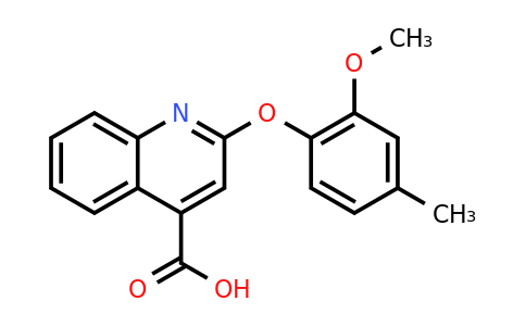 CAS 1255147-72-8 | 2-(2-Methoxy-4-methylphenoxy)quinoline-4-carboxylic acid