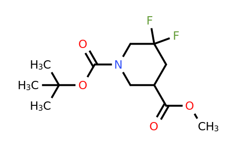 CAS 1255667-06-1 | 1-tert-butyl 3-methyl 5,5-difluoropiperidine-1,3-dicarboxylate