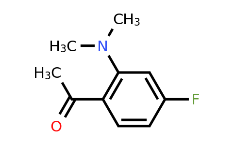 CAS 1255708-29-2 | 1-[2-(dimethylamino)-4-fluorophenyl]ethan-1-one