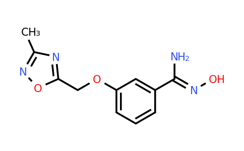 CAS 1255791-18-4 | (Z)-N'-hydroxy-3-((3-methyl-1,2,4-oxadiazol-5-yl)methoxy)benzimidamide