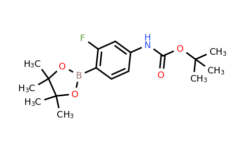 CAS 1256256-45-7 | tert-Butyl (3-fluoro-4-(4,4,5,5-tetramethyl-1,3,2-dioxaborolan-2-yl)phenyl)carbamate