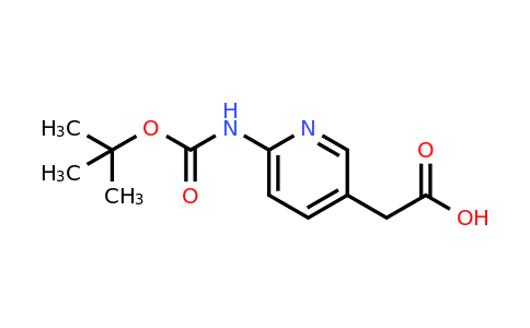 CAS 1256337-02-6 | 2-(6-{[(tert-butoxy)carbonyl]amino}pyridin-3-yl)acetic acid