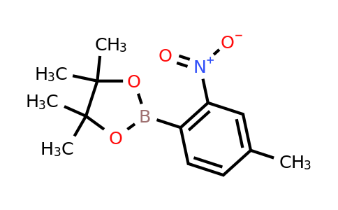 CAS 1256359-10-0 | 4,4,5,5-Tetramethyl-2-(4-methyl-2-nitrophenyl)-1,3,2-dioxaborolane