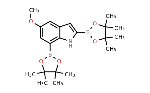 CAS 1256360-22-1 | 5-Methoxy-1H-indole-2,7-diboronic acid pinacol ester