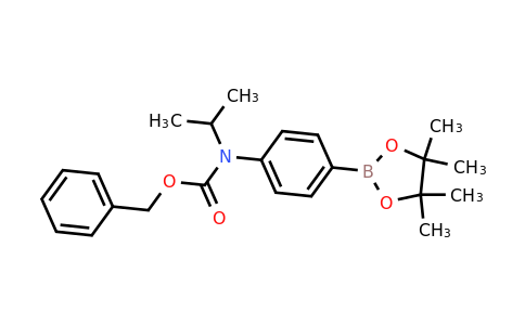 CAS 1256360-23-2 | Benzyl isopropyl(4-(4,4,5,5-tetramethyl-1,3,2-dioxaborolan-2-yl)phenyl)carbamate