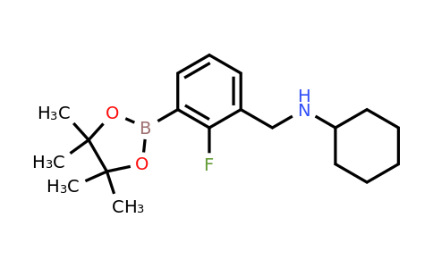 CAS 1256360-45-8 | N-(2-Fluoro-3-(4,4,5,5-tetramethyl-1,3,2-dioxaborolan-2-yl)benzyl)cyclohexanamine