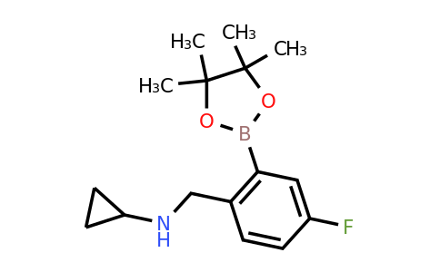 CAS 1256360-58-3 | N-(4-Fluoro-2-(4,4,5,5-tetramethyl-1,3,2-dioxaborolan-2-yl)benzyl)cyclopropanamine