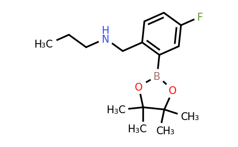 CAS 1256360-59-4 | N-(4-Fluoro-2-(4,4,5,5-tetramethyl-1,3,2-dioxaborolan-2-yl)benzyl)propan-1-amine