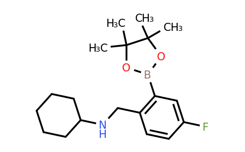 CAS 1256360-60-7 | N-(4-Fluoro-2-(4,4,5,5-tetramethyl-1,3,2-dioxaborolan-2-yl)benzyl)cyclohexanamine