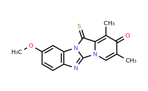 CAS 125656-83-9 | 9-methoxy-1,3-dimethyl-12-thioxobenzo[4',5']imidazo[2',1':2,3]imidazo[1,5-a]pyridin-2(12H)-one