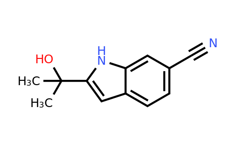 CAS 1256576-74-5 | 2-(2-Hydroxypropan-2-yl)-1H-indole-6-carbonitrile