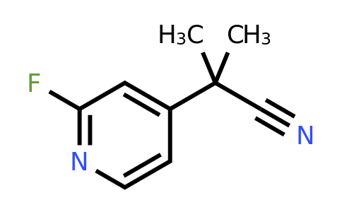 CAS 1256585-40-6 | 2-(2-fluoro-4-pyridyl)-2-methyl-propanenitrile
