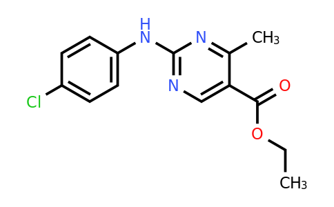 CAS 1256627-71-0 | Ethyl 2-((4-chlorophenyl)amino)-4-methylpyrimidine-5-carboxylate