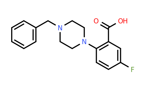CAS 1256633-38-1 | 2-(4-benzylpiperazin-1-yl)-5-fluorobenzoic acid