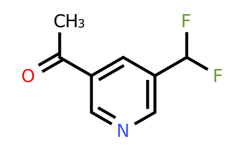 CAS 1256786-87-4 | 1-[5-(Difluoromethyl)pyridin-3-YL]ethan-1-one