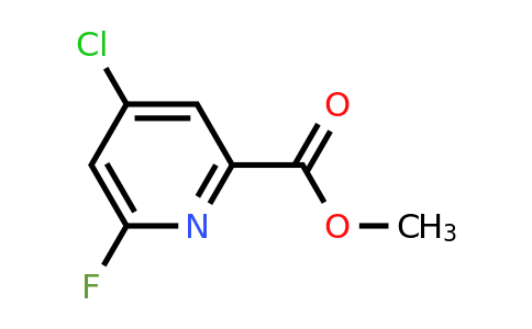 CAS 1256810-49-7 | methyl 4-chloro-6-fluoropyridine-2-carboxylate