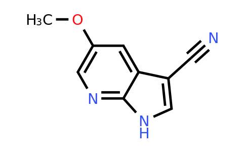 CAS 1256812-96-0 | 5-methoxy-1H-pyrrolo[2,3-b]pyridine-3-carbonitrile