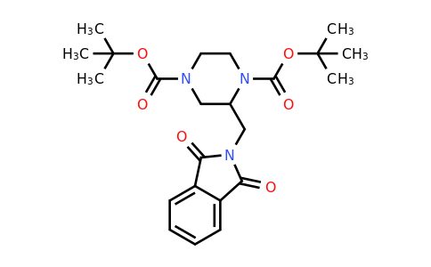 CAS 1256815-06-1 | Di-tert-butyl 2-((1,3-dioxoisoindolin-2-yl)methyl)piperazine-1,4-dicarboxylate