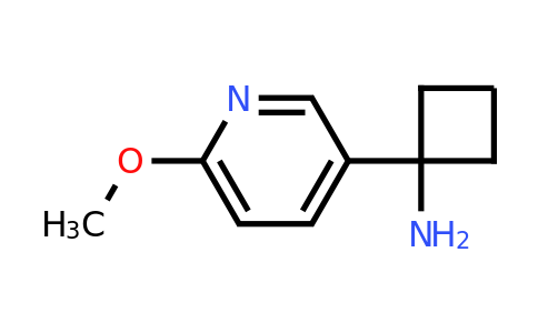 CAS 1256816-78-0 | 1-(6-Methoxypyridin-3-YL)cyclobutanamine