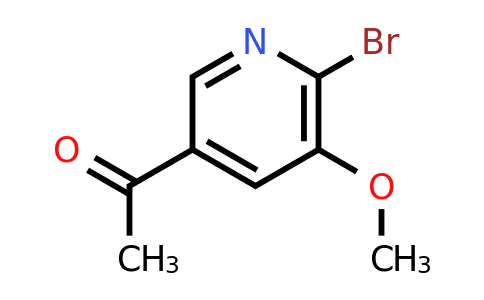 CAS 1256821-65-4 | 1-(6-Bromo-5-methoxypyridin-3-yl)ethan-1-one