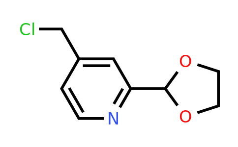 CAS 1256824-16-4 | 4-(Chloromethyl)-2-(1,3-dioxolan-2-YL)pyridine