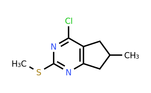 CAS 1256955-60-8 | 4-chloro-6-methyl-2-(methylthio)-6,7-dihydro-5H-cyclopenta[d]pyrimidine