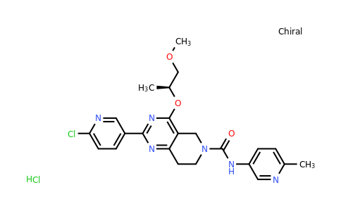 CAS 1257058-40-4 | 2-(6-chloropyridin-3-yl)-4-{[(2S)-1-methoxypropan-2-yl]oxy}-N-(6-methylpyridin-3-yl)-5H,6H,7H,8H-pyrido[4,3-d]pyrimidine-6-carboxamide hydrochloride