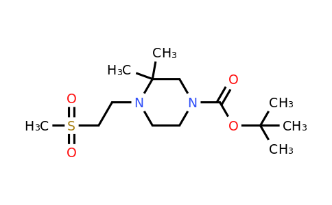 CAS 1257293-62-1 | tert-Butyl 3,3-dimethyl-4-(2-methylsulfonylethyl)piperazine-1-carboxylate