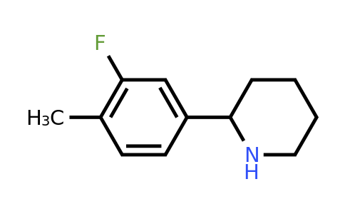 CAS 1257300-00-7 | 2-(3-Fluoro-4-methylphenyl)piperidine