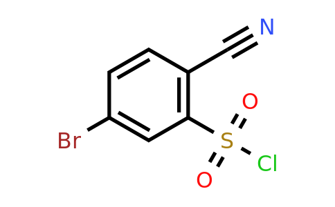 CAS 1257415-88-5 | 5-bromo-2-cyanobenzene-1-sulfonyl chloride