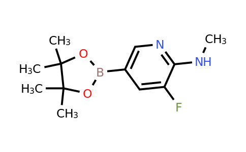 CAS 1257431-66-5 | 3-Fluoro-N-methyl-5-(4,4,5,5-tetramethyl-1,3,2-dioxaborolan-2-YL)pyridin-2-amine