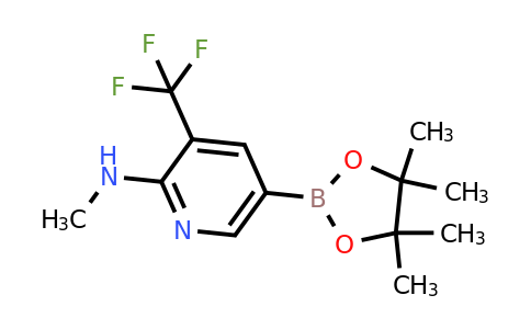 CAS 1257431-67-6 | N-methyl-5-(4,4,5,5-tetramethyl-1,3,2-dioxaborolan-2-YL)-3-(trifluoromethyl)pyridin-2-amine